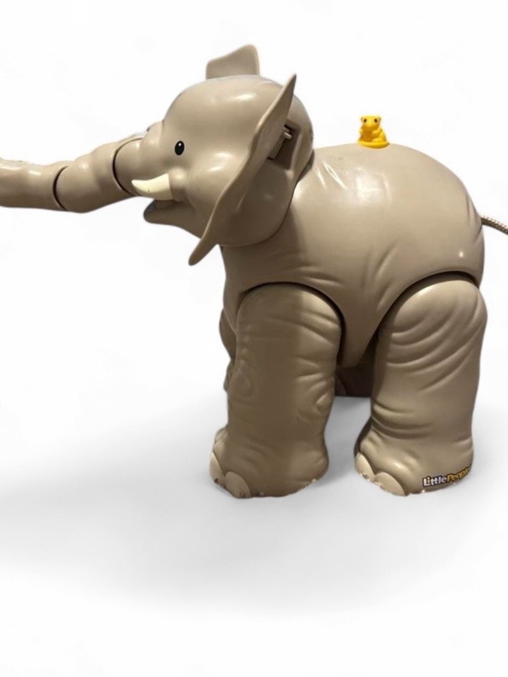 Little people Beige  Elephant Toy with Yellow mouse with sound